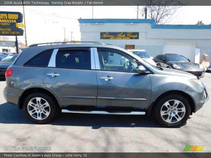 Sterling Gray Metallic / Parchment 2008 Acura MDX Technology