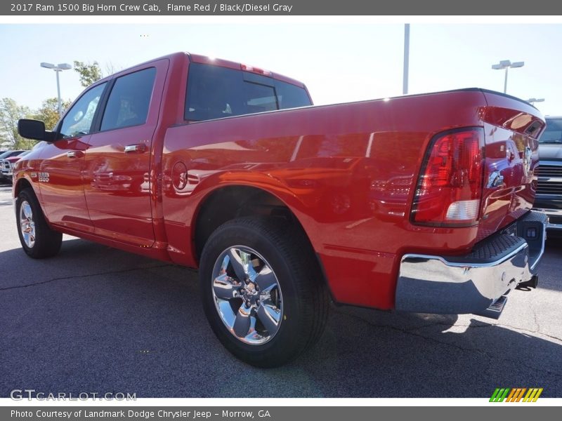 Flame Red / Black/Diesel Gray 2017 Ram 1500 Big Horn Crew Cab