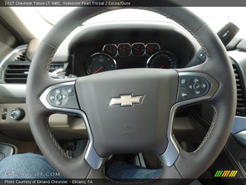 Iridescent Pearl Tricoat / Cocoa/Dune 2017 Chevrolet Tahoe LT 4WD