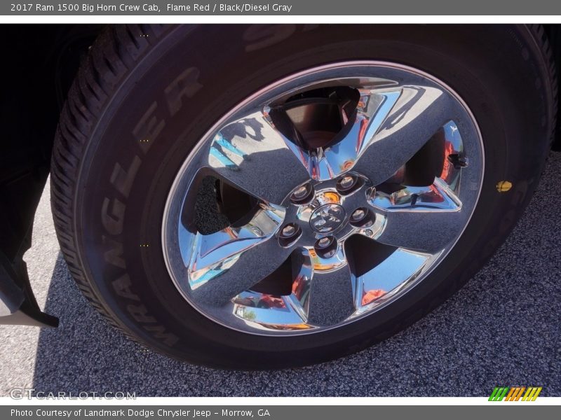 Flame Red / Black/Diesel Gray 2017 Ram 1500 Big Horn Crew Cab