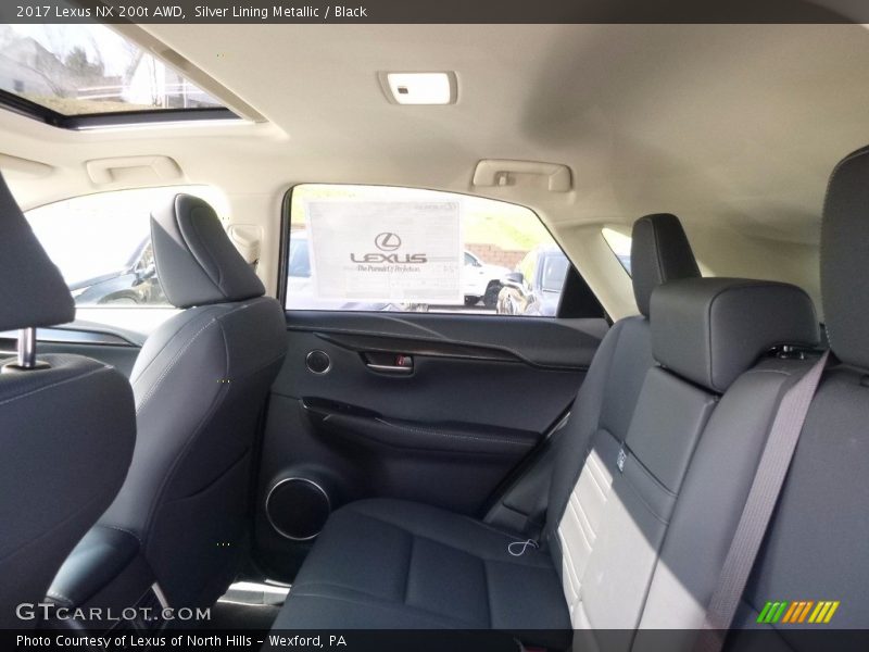 Silver Lining Metallic / Black 2017 Lexus NX 200t AWD
