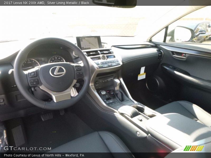 Silver Lining Metallic / Black 2017 Lexus NX 200t AWD