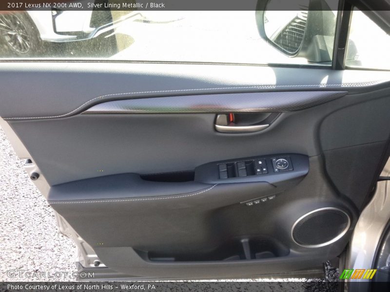 Silver Lining Metallic / Black 2017 Lexus NX 200t AWD