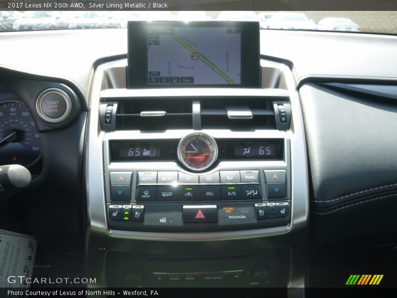Silver Lining Metallic / Black 2017 Lexus NX 200t AWD