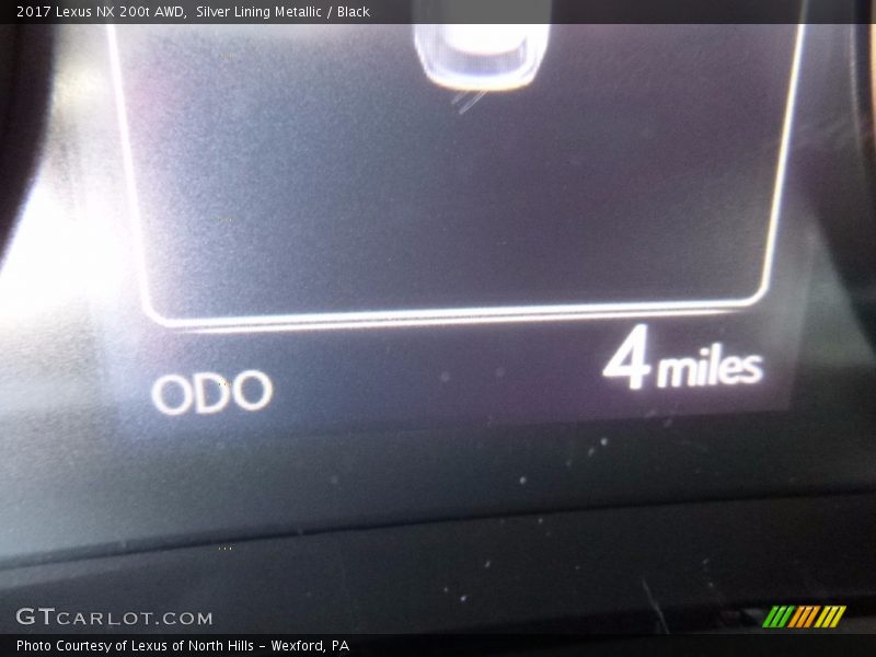 Silver Lining Metallic / Black 2017 Lexus NX 200t AWD
