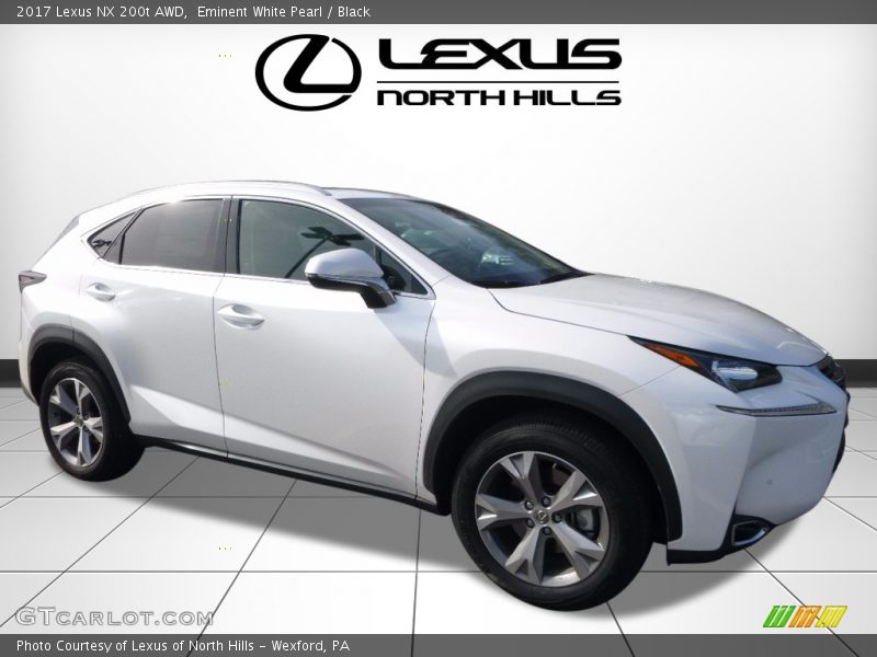 Eminent White Pearl / Black 2017 Lexus NX 200t AWD