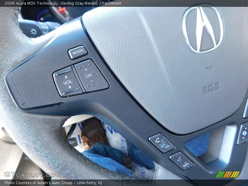 Sterling Gray Metallic / Parchment 2008 Acura MDX Technology