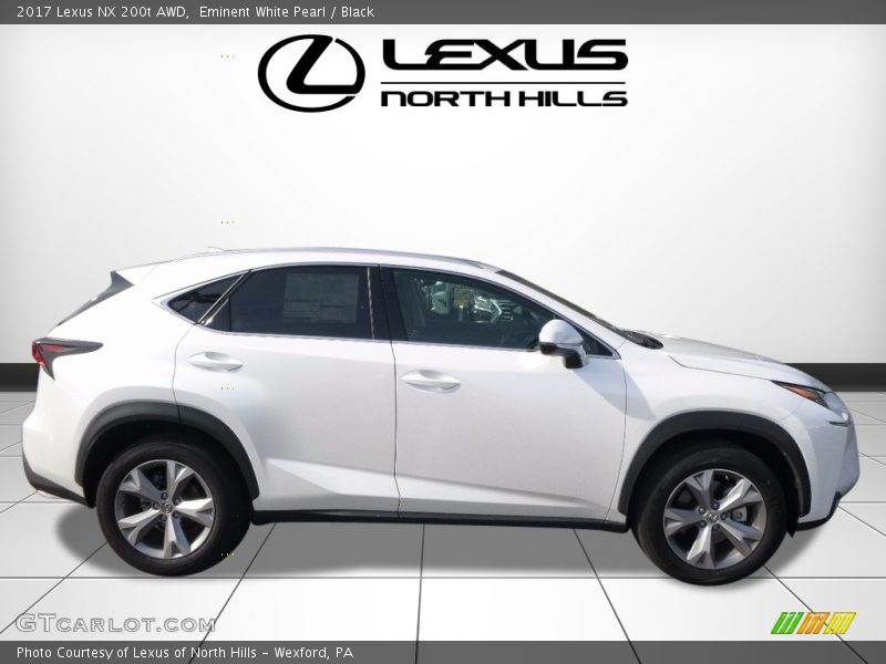 Eminent White Pearl / Black 2017 Lexus NX 200t AWD
