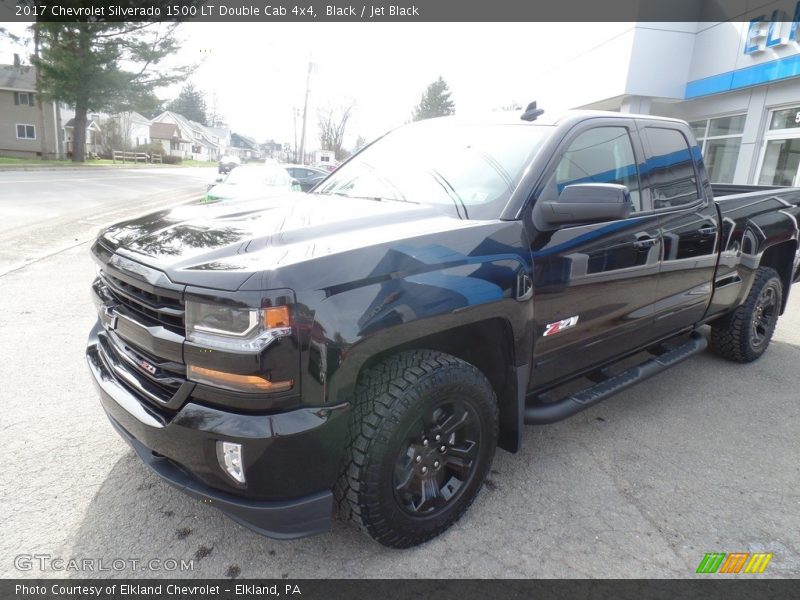 Black / Jet Black 2017 Chevrolet Silverado 1500 LT Double Cab 4x4