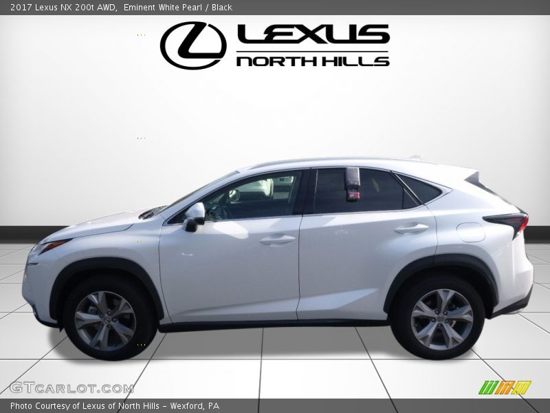 Eminent White Pearl / Black 2017 Lexus NX 200t AWD