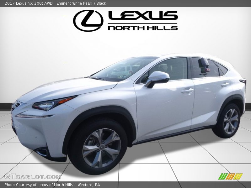 Eminent White Pearl / Black 2017 Lexus NX 200t AWD