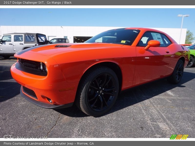 Go Mango / Black 2017 Dodge Challenger SXT