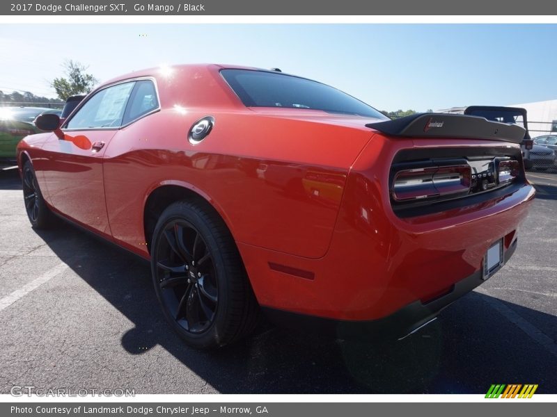 Go Mango / Black 2017 Dodge Challenger SXT