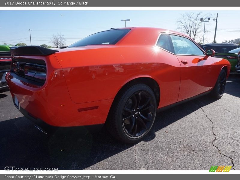Go Mango / Black 2017 Dodge Challenger SXT