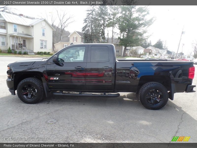 Black / Jet Black 2017 Chevrolet Silverado 1500 LT Double Cab 4x4