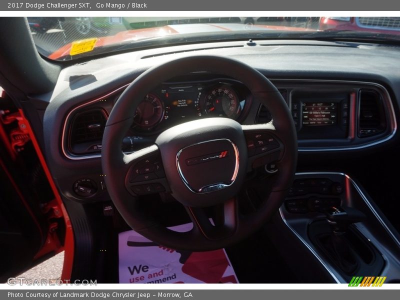 Go Mango / Black 2017 Dodge Challenger SXT