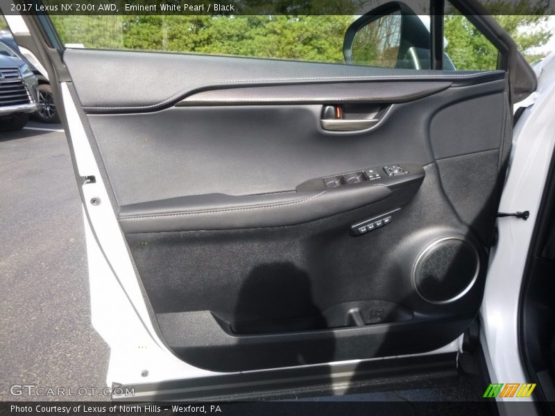 Eminent White Pearl / Black 2017 Lexus NX 200t AWD