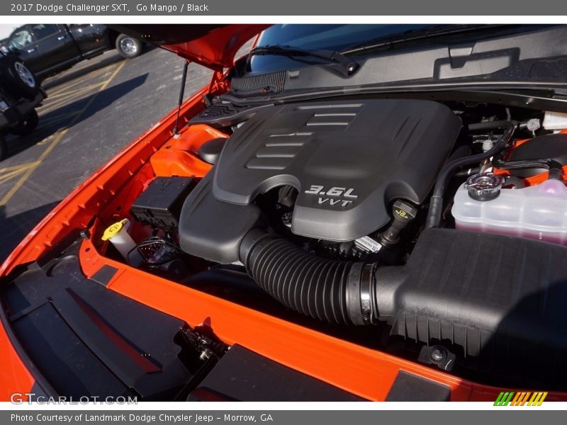 Go Mango / Black 2017 Dodge Challenger SXT