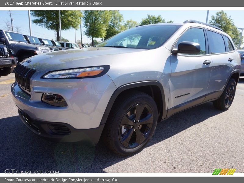 Billet Silver Metallic / Black 2017 Jeep Cherokee Sport