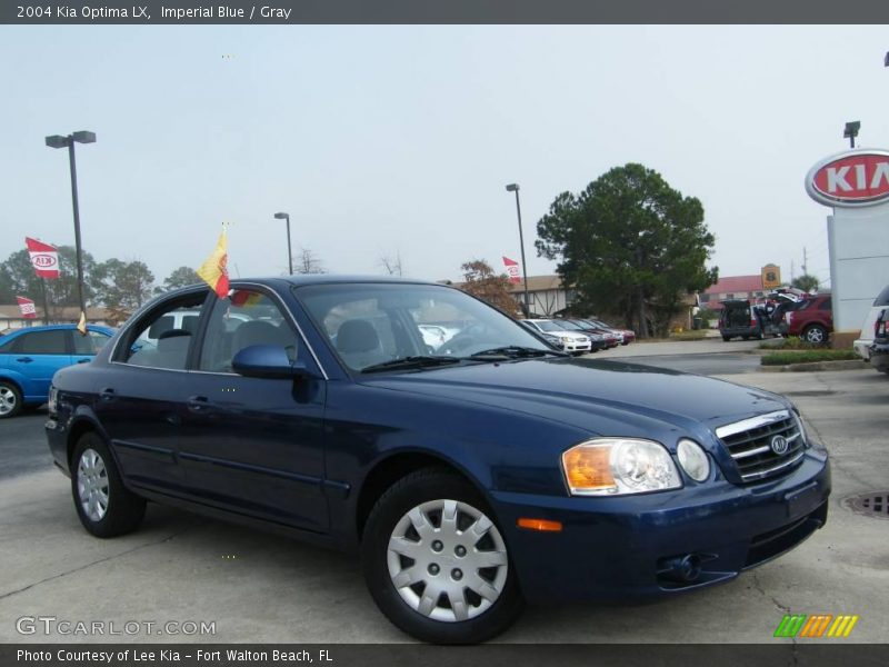 Imperial Blue / Gray 2004 Kia Optima LX