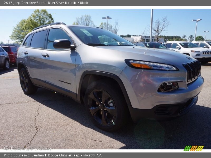 Billet Silver Metallic / Black 2017 Jeep Cherokee Sport