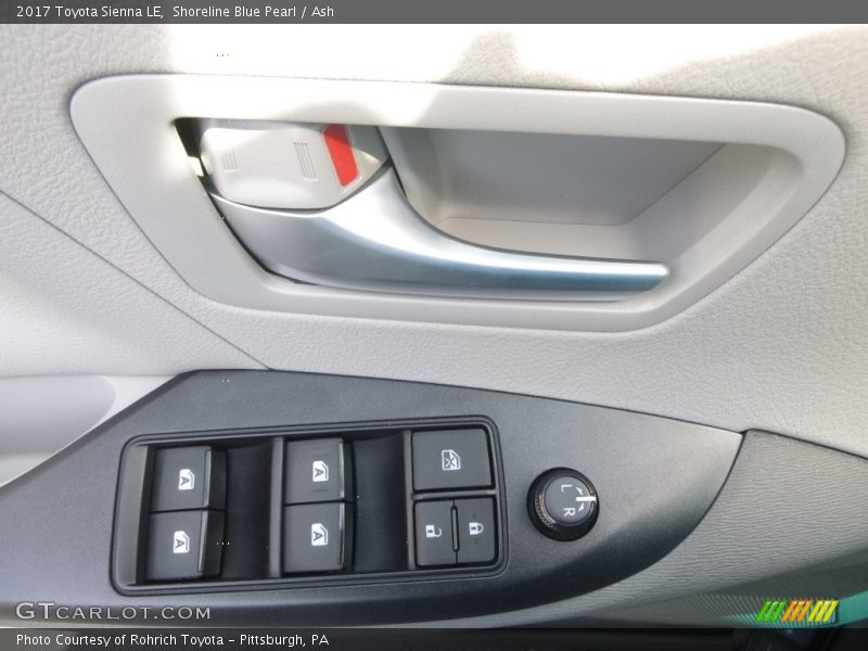 Shoreline Blue Pearl / Ash 2017 Toyota Sienna LE