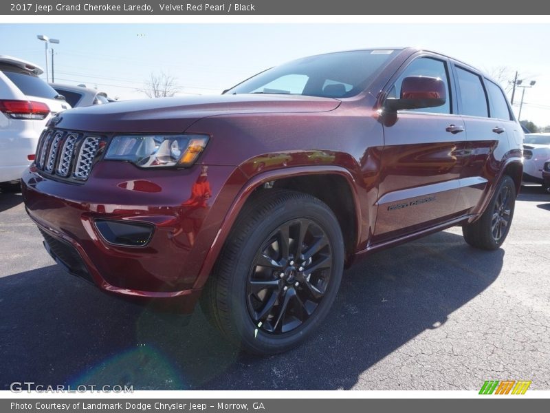 Velvet Red Pearl / Black 2017 Jeep Grand Cherokee Laredo