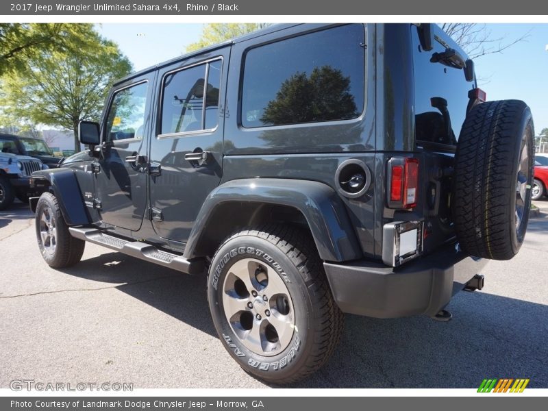 Rhino / Black 2017 Jeep Wrangler Unlimited Sahara 4x4