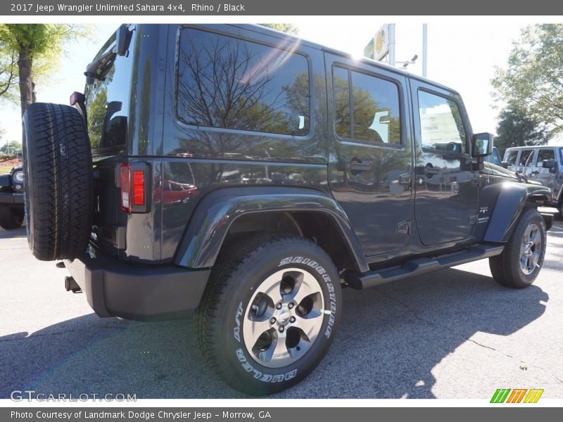 Rhino / Black 2017 Jeep Wrangler Unlimited Sahara 4x4