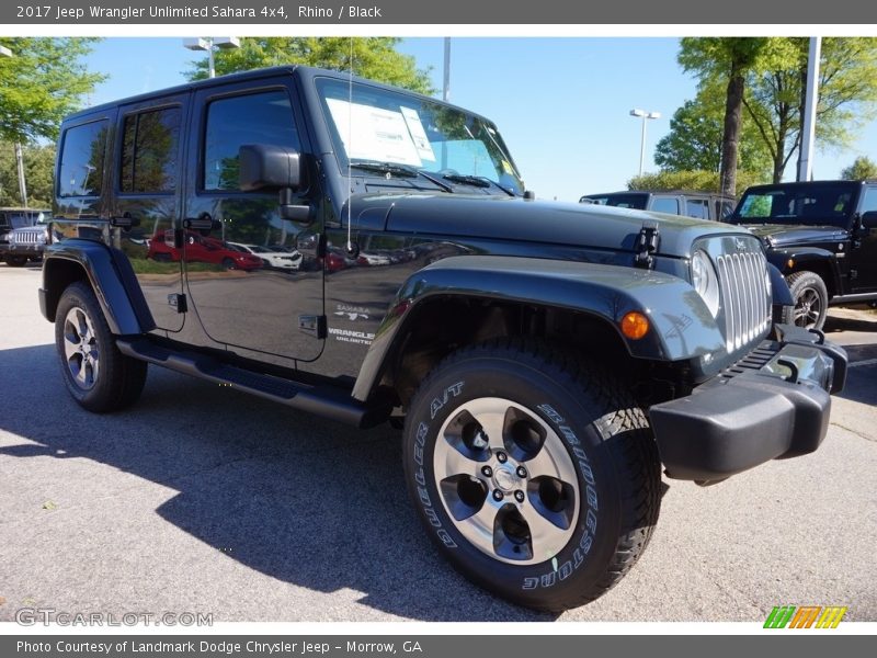 Rhino / Black 2017 Jeep Wrangler Unlimited Sahara 4x4