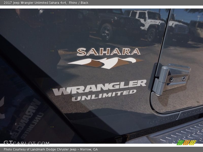 Rhino / Black 2017 Jeep Wrangler Unlimited Sahara 4x4