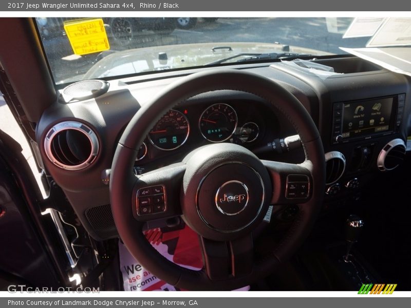 Rhino / Black 2017 Jeep Wrangler Unlimited Sahara 4x4