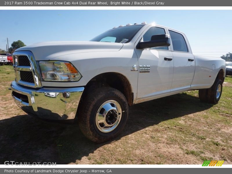 Bright White / Black/Diesel Gray 2017 Ram 3500 Tradesman Crew Cab 4x4 Dual Rear Wheel