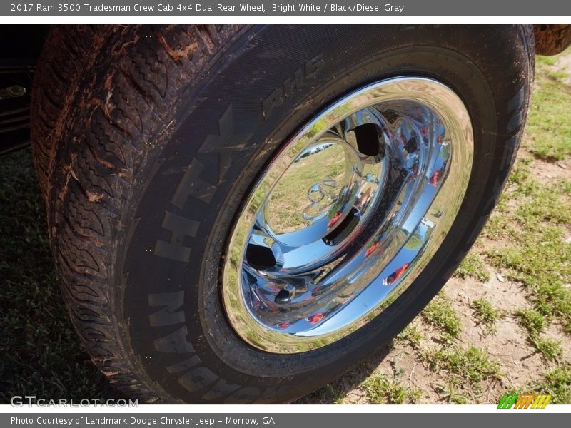 Bright White / Black/Diesel Gray 2017 Ram 3500 Tradesman Crew Cab 4x4 Dual Rear Wheel