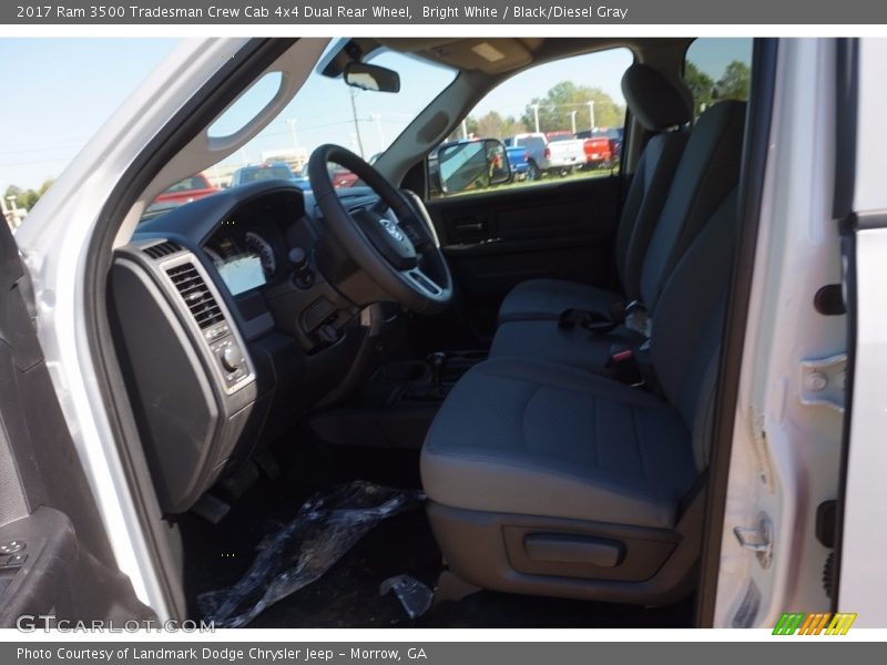 Bright White / Black/Diesel Gray 2017 Ram 3500 Tradesman Crew Cab 4x4 Dual Rear Wheel