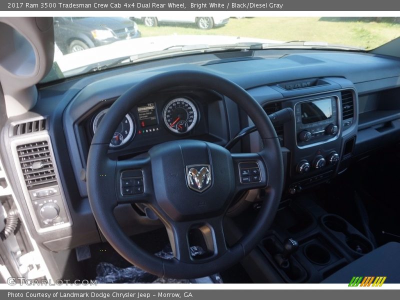 Bright White / Black/Diesel Gray 2017 Ram 3500 Tradesman Crew Cab 4x4 Dual Rear Wheel