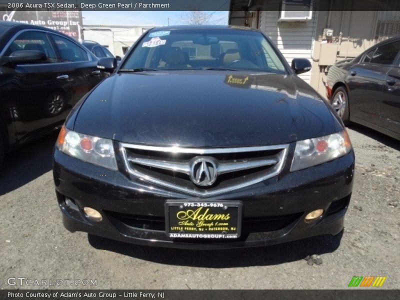 Deep Green Pearl / Parchment 2006 Acura TSX Sedan