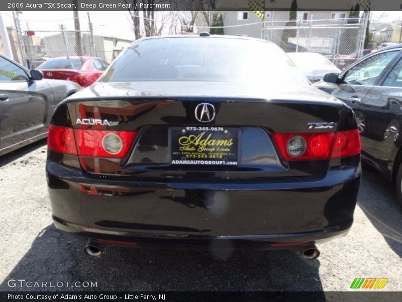 Deep Green Pearl / Parchment 2006 Acura TSX Sedan