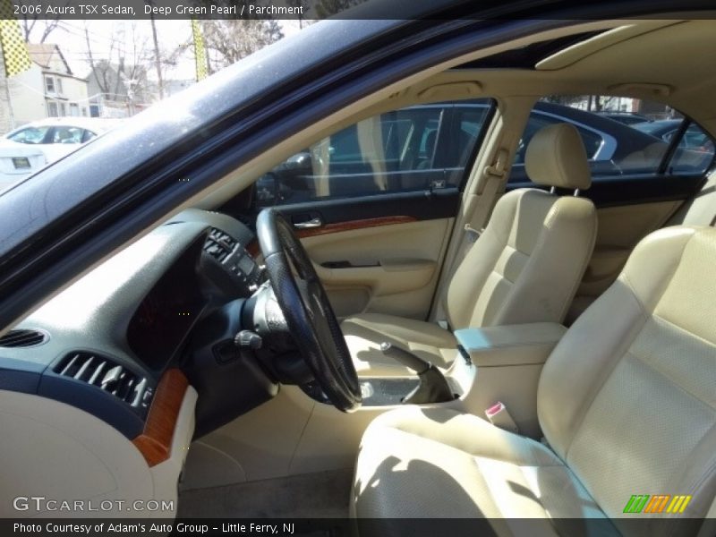 Deep Green Pearl / Parchment 2006 Acura TSX Sedan