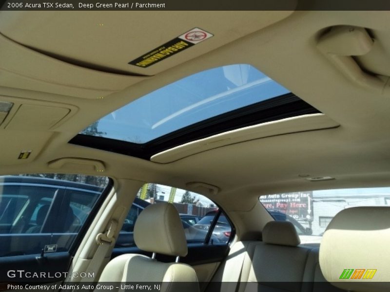 Deep Green Pearl / Parchment 2006 Acura TSX Sedan