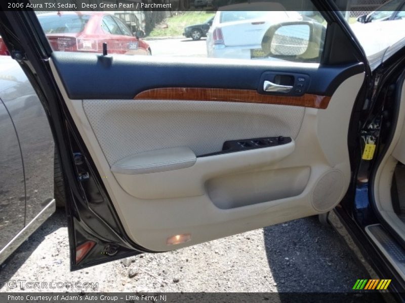 Deep Green Pearl / Parchment 2006 Acura TSX Sedan