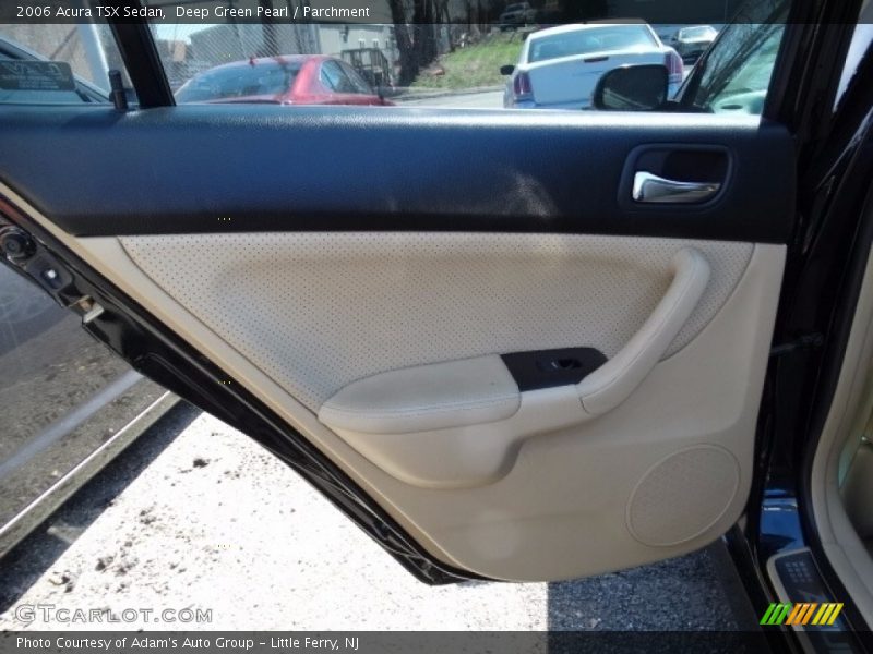 Deep Green Pearl / Parchment 2006 Acura TSX Sedan