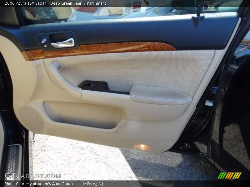 Deep Green Pearl / Parchment 2006 Acura TSX Sedan