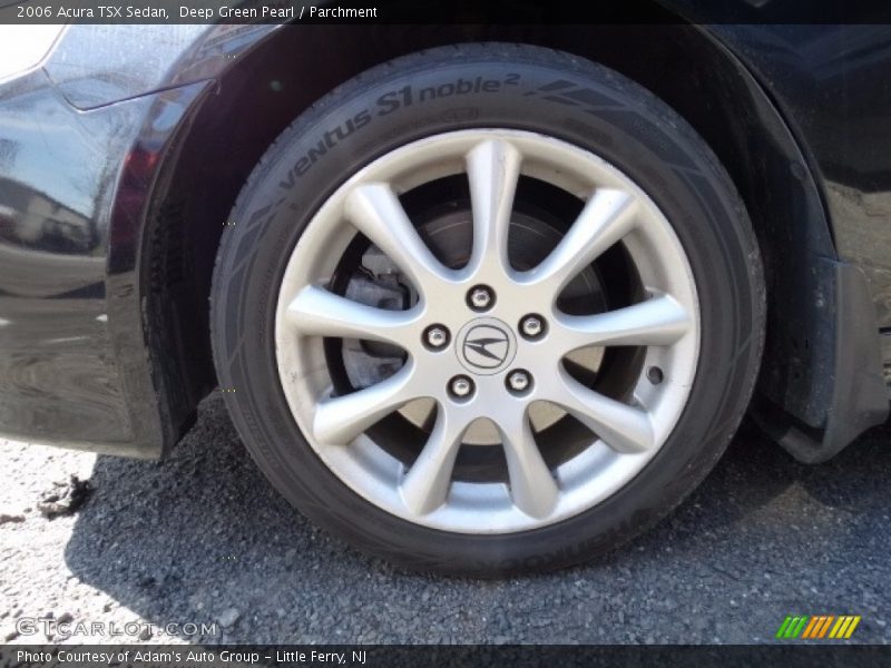 Deep Green Pearl / Parchment 2006 Acura TSX Sedan