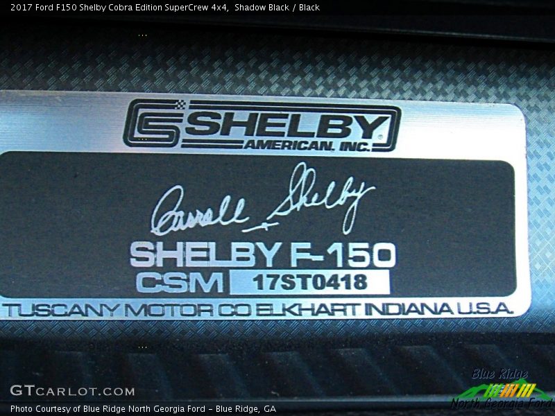 Shadow Black / Black 2017 Ford F150 Shelby Cobra Edition SuperCrew 4x4