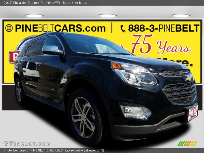 Black / Jet Black 2017 Chevrolet Equinox Premier AWD