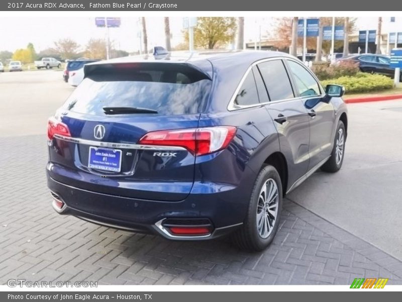 Fathom Blue Pearl / Graystone 2017 Acura RDX Advance