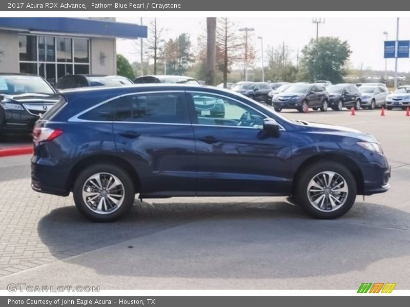 Fathom Blue Pearl / Graystone 2017 Acura RDX Advance