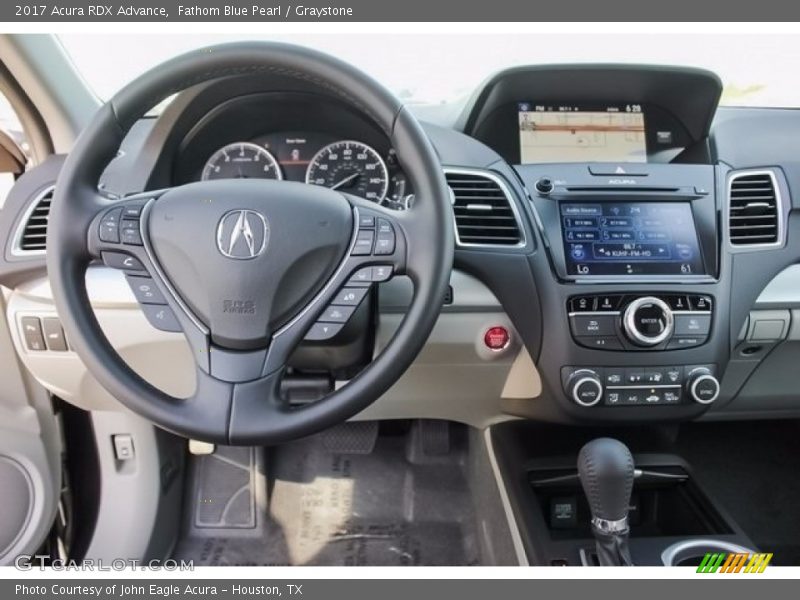 Fathom Blue Pearl / Graystone 2017 Acura RDX Advance