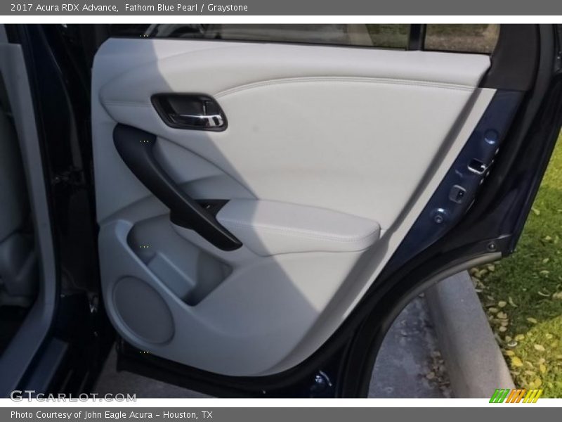 Fathom Blue Pearl / Graystone 2017 Acura RDX Advance